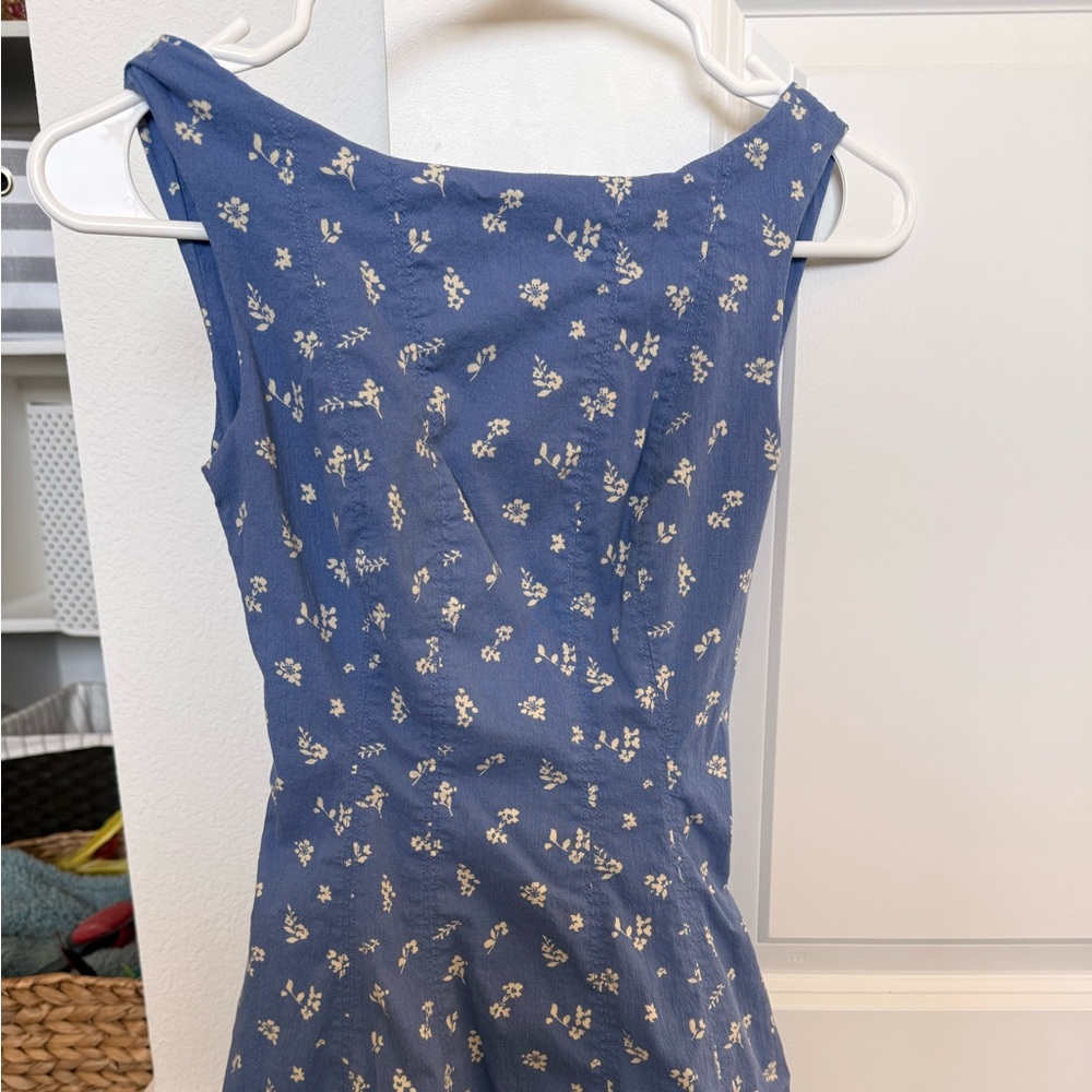 Abercrombie & Fitch Blue Textured Fabric